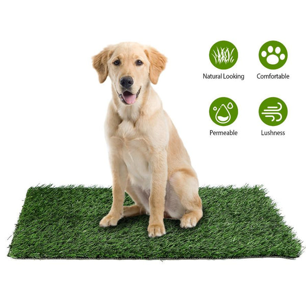 Grass Mat For Pet Potty Tray Dog Pee Grass Turf Pad Fast Drainage Easy Cleaning