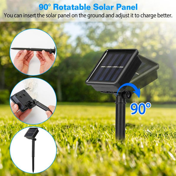Solar String Lights for Umbrella Outdoor Parasol Waterproof 104 LED Warm White