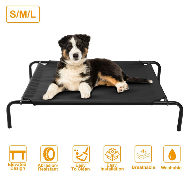 Elevated Pet Bed Dogs Cot Dogs Cats Cool Bed S/M/L Heavy-Duty Breathable Washable