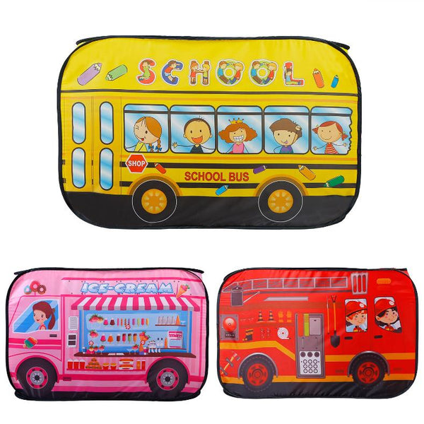 Fire Truck Pop Up Kids Play Tent Children Baby Play House Indoor Outdoor Use