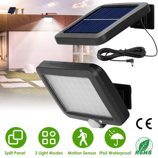 Outdoor Solar Security Flood Light Wall Solar Lamp Motion Sensor LED Garden Garage Light