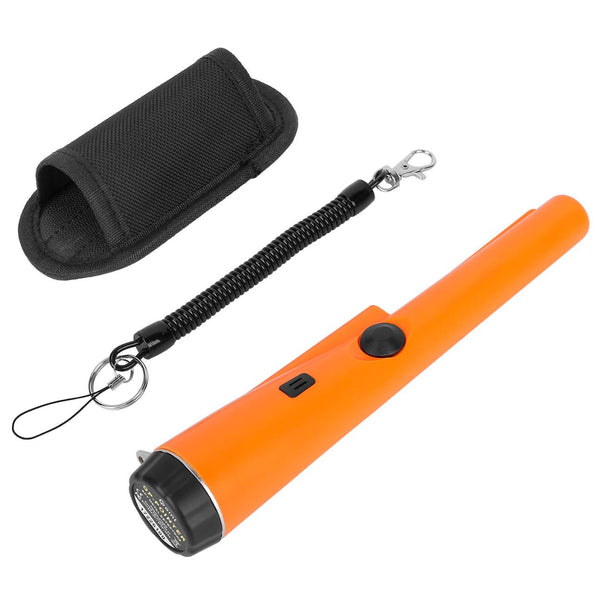 Handheld Metal Detector Pin Pointer Probe Wand Sensitive w/ Holster & LED Light
