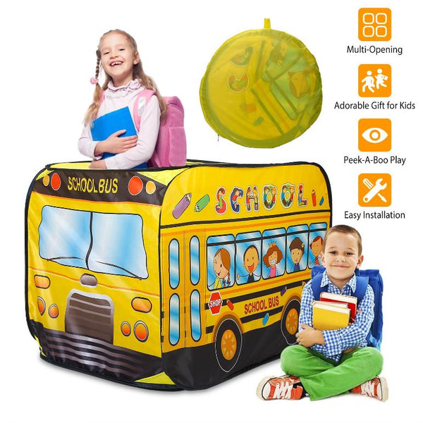 Fire Truck Pop Up Kids Play Tent Children Baby Play House Indoor Outdoor Use