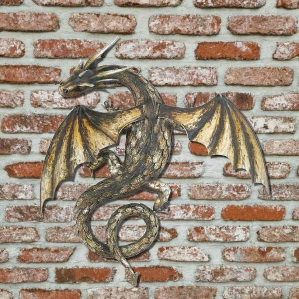Metal Serpentine Dragon Wall Decoration