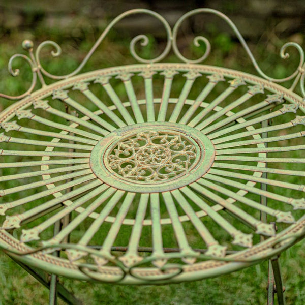 Folding Iron Garden Table Victorian-Style "Stephania"