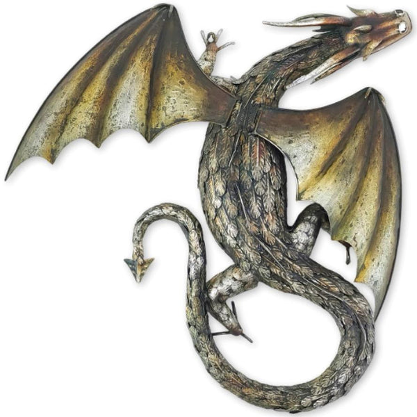 Metal Serpentine Dragon Wall Decoration