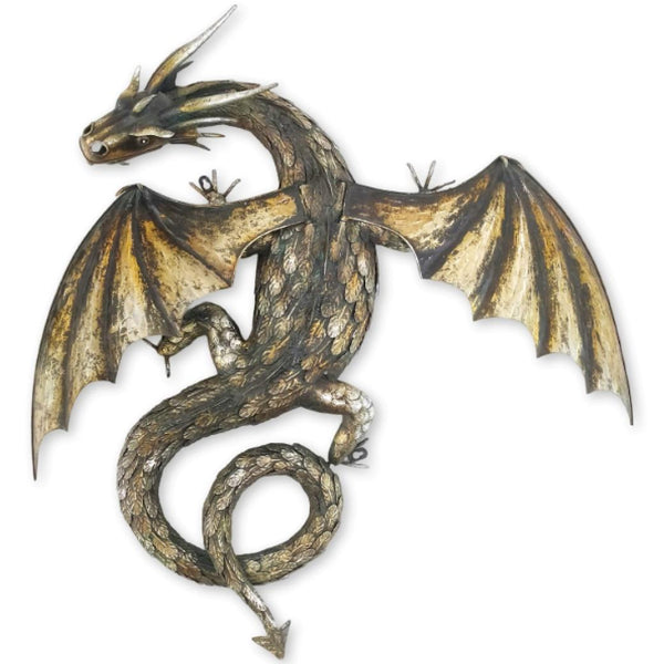 Metal Serpentine Dragon Wall Decoration