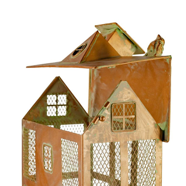 85" Tall Colonial Home Iron Birdfeeder Stake "Ivyland"