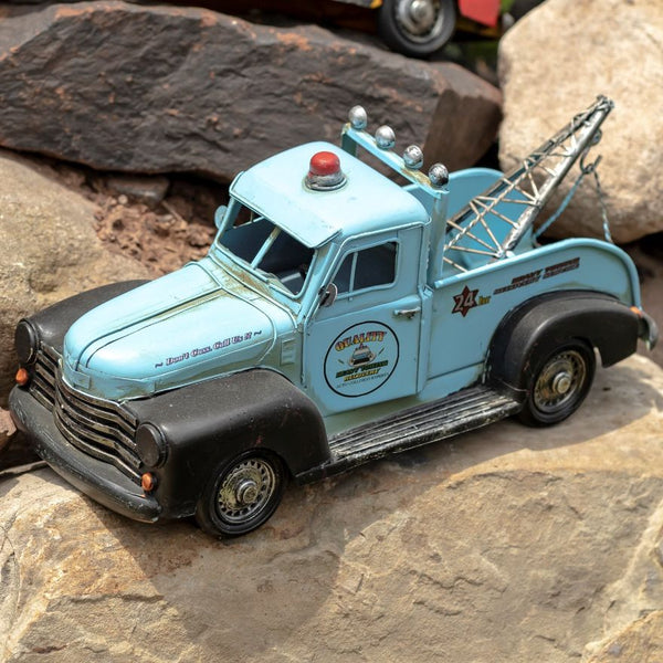 Vintage Iron Tow Trucks Rustic Americana Display Pieces