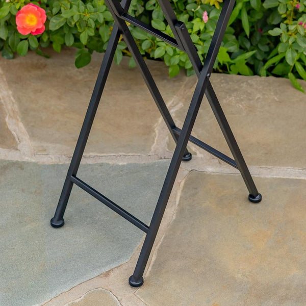 "Bar Harbor" Three Piece Mosaic Bistro Set - Blue, Green & Peach