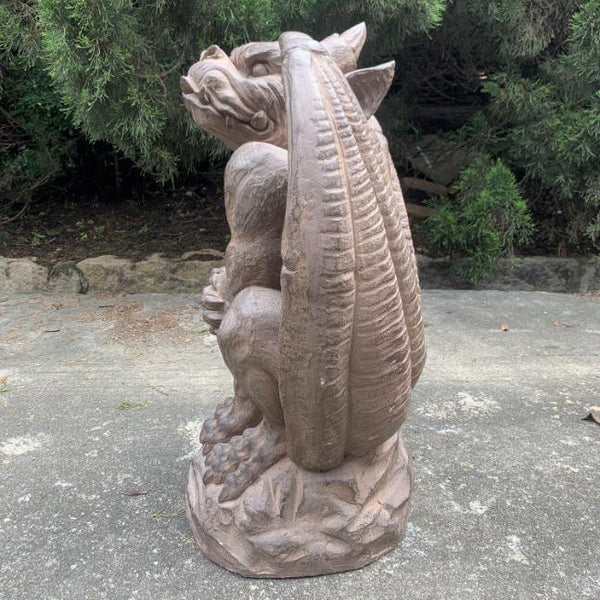 Set of 2 Magnesium Gargoyle Statues "Misha & Dima"