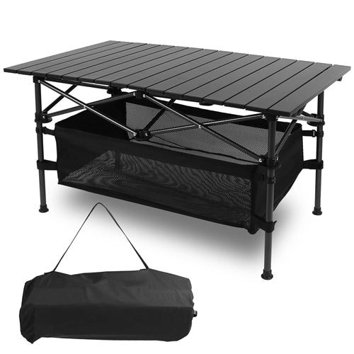 Folding Camping Table Portable Lightweight Aluminum Roll-up BBQ Outdoor Beach Backyard