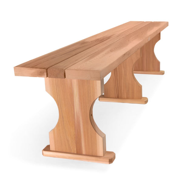 Backless Bench, 6-ft Long Cedar