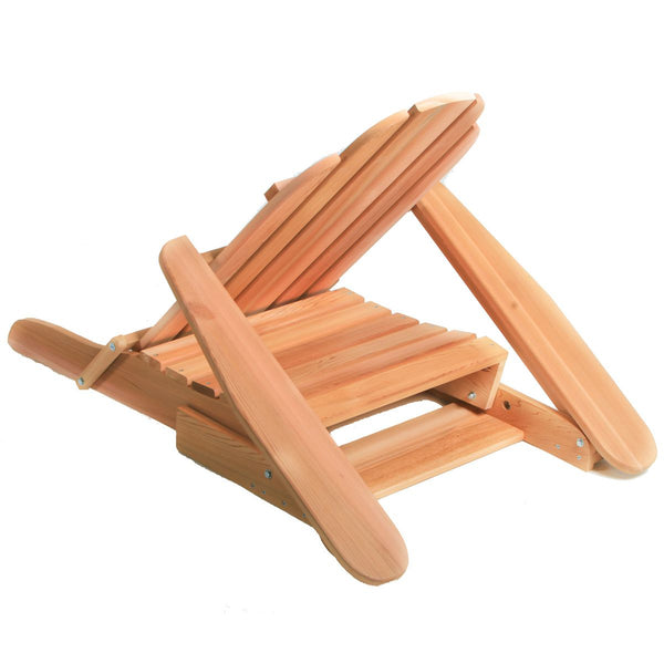 Folding Andy Chair Aidirondack Style Red Cedar Wood