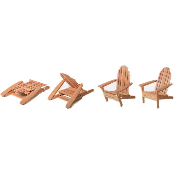 Folding Andy Chair Aidirondack Style Red Cedar Wood
