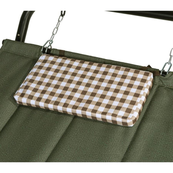 Waterproof Patio Hammock w/ Stand Pillow Storage Pockets Green