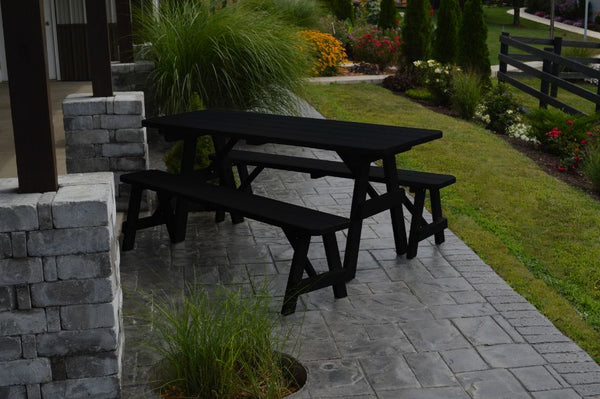 Traditional Table w/ 2 Benches Stained or Painted
