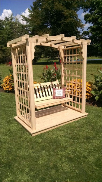 Cambridge Arbor w/ Deck & Swing or Glider