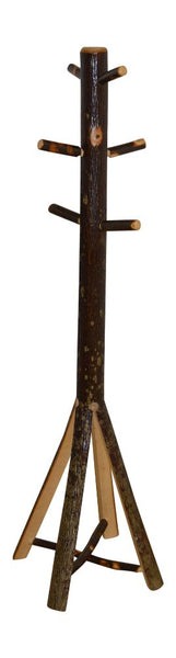 Hickory Split Base Coat Tree - Rustic Hickory