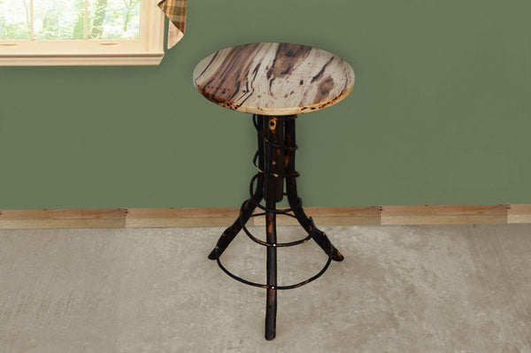Hickory Accent Round Top Table