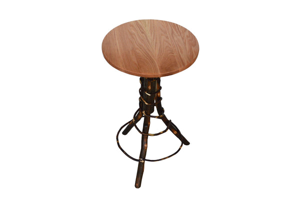 Hickory Accent Round Top Table