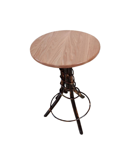 Hickory Accent Round Top Table