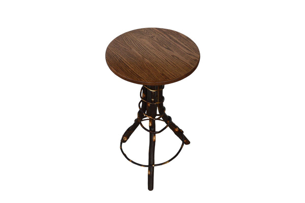 Hickory Accent Round Top Table