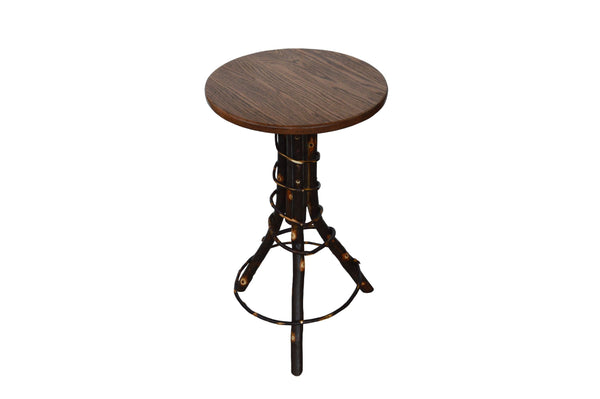 Hickory Accent Round Top Table