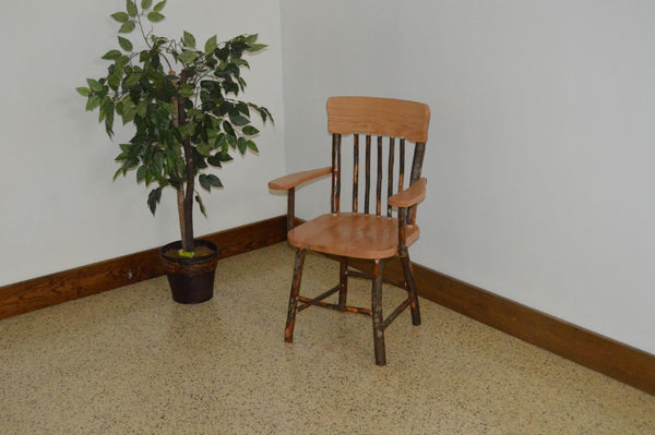 Hickory Panel Back Dining Chair