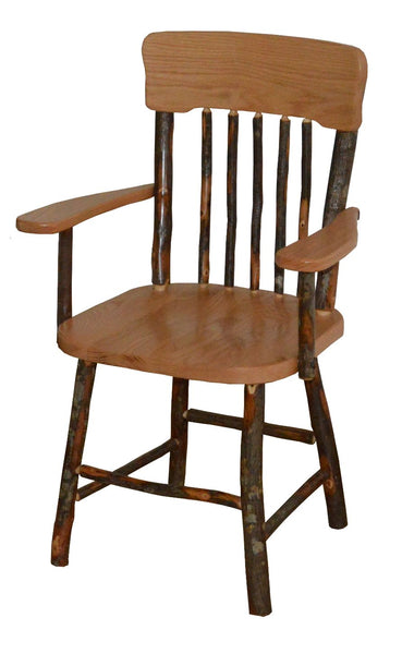 Hickory Panel Back Dining Chair