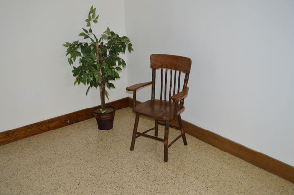 Hickory Panel Back Dining Chair