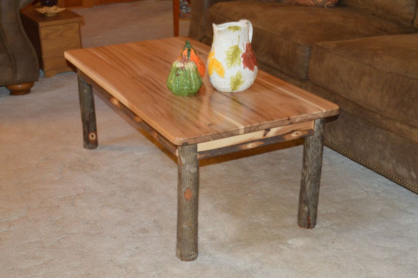 Hickory Solid Wood Coffee Table - Rustic Hickory