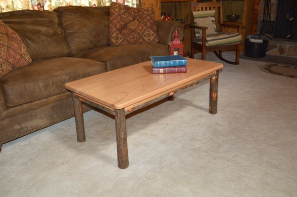 Hickory Solid Wood Coffee Table - Rustic Hickory