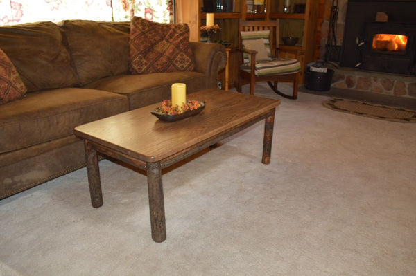 Hickory Solid Wood Coffee Table - Rustic Hickory
