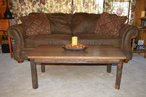 Hickory Solid Wood Coffee Table - Rustic Hickory