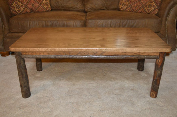 Hickory Solid Wood Coffee Table - Rustic Hickory