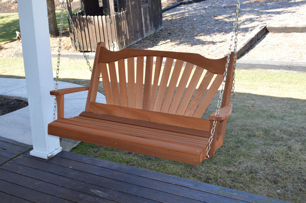 Fanback Swing in Cedar