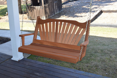 Fanback Swing in Cedar