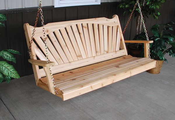 Fanback Swing in Cedar