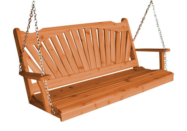Fanback Swing in Cedar