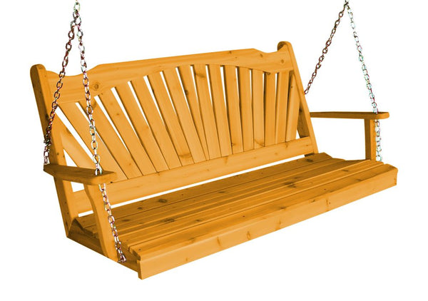 Fanback Swing in Cedar