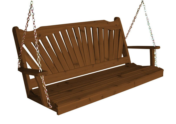Fanback Swing in Cedar