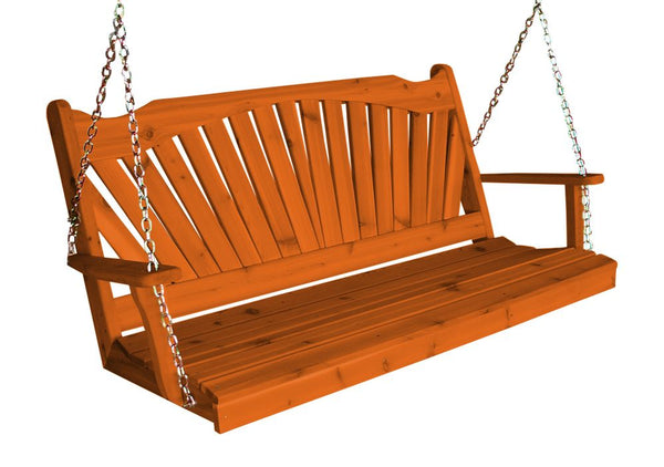 Fanback Swing in Cedar