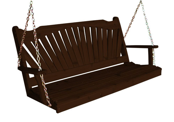Fanback Swing in Cedar