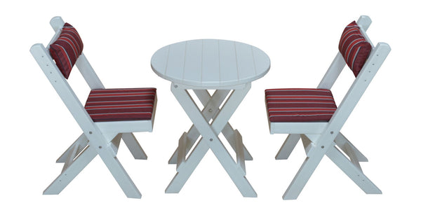 Coronado Folding Bistro Set (Round or Square)