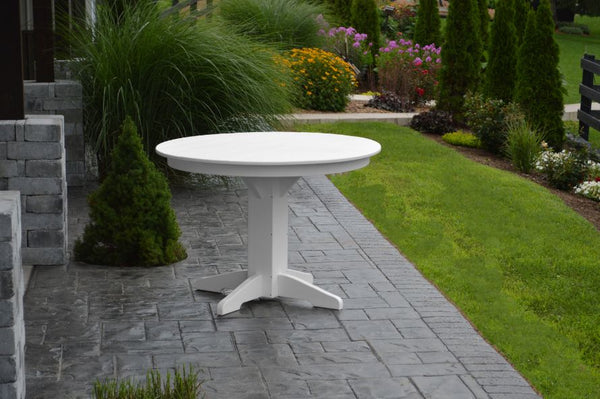 Round or Square Dining Table in HDPE Poly Lumber