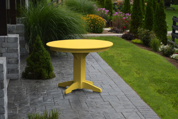 Round or Square Dining Table in HDPE Poly Lumber
