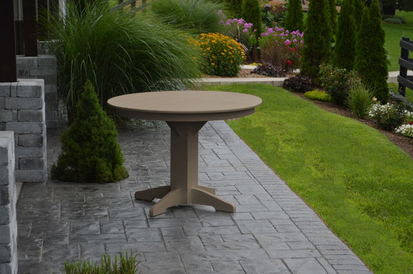 Round or Square Dining Table in HDPE Poly Lumber