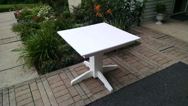 Round or Square Dining Table in HDPE Poly Lumber