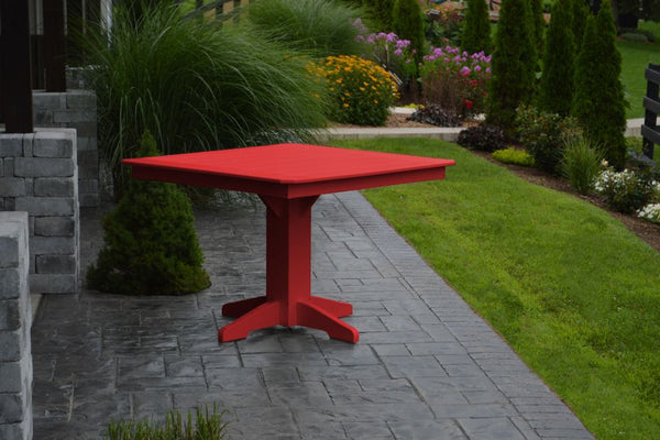 Round or Square Dining Table in HDPE Poly Lumber